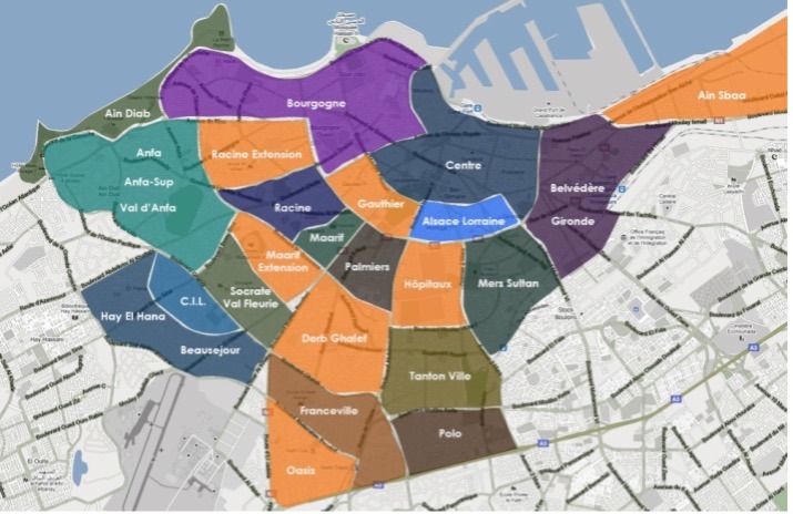 quartiers de casablanca