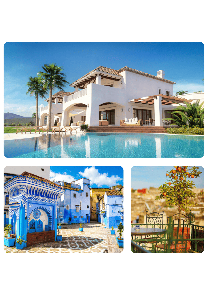 appartement villa terrasse au maroc